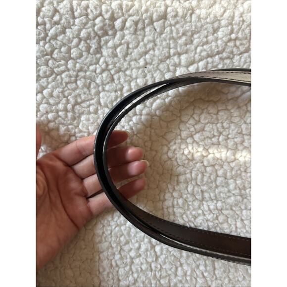 Fossil Tote Bag, Brown Leather Floral Multicolor Bag, Canvas Colorful - Picture 5 of 9